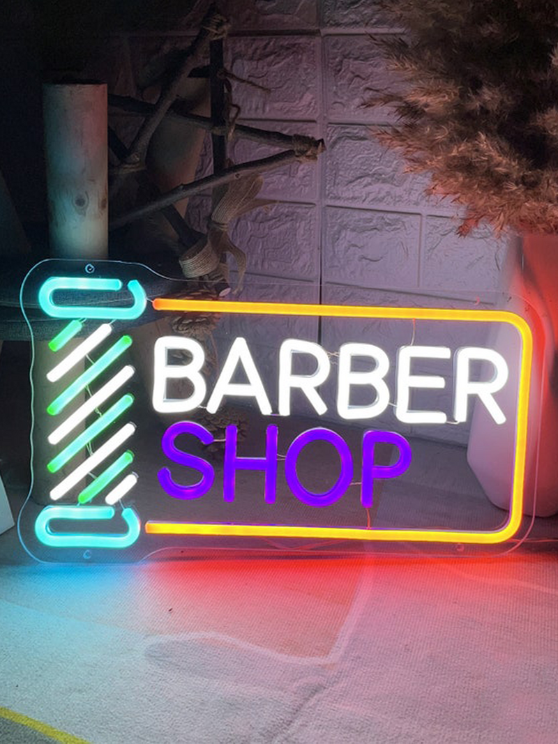 ネオンサイン Barber Shop Open オープン 美容院 室内装飾 ネオンサイン Barber Shop Open オープン 美容院 室内装飾