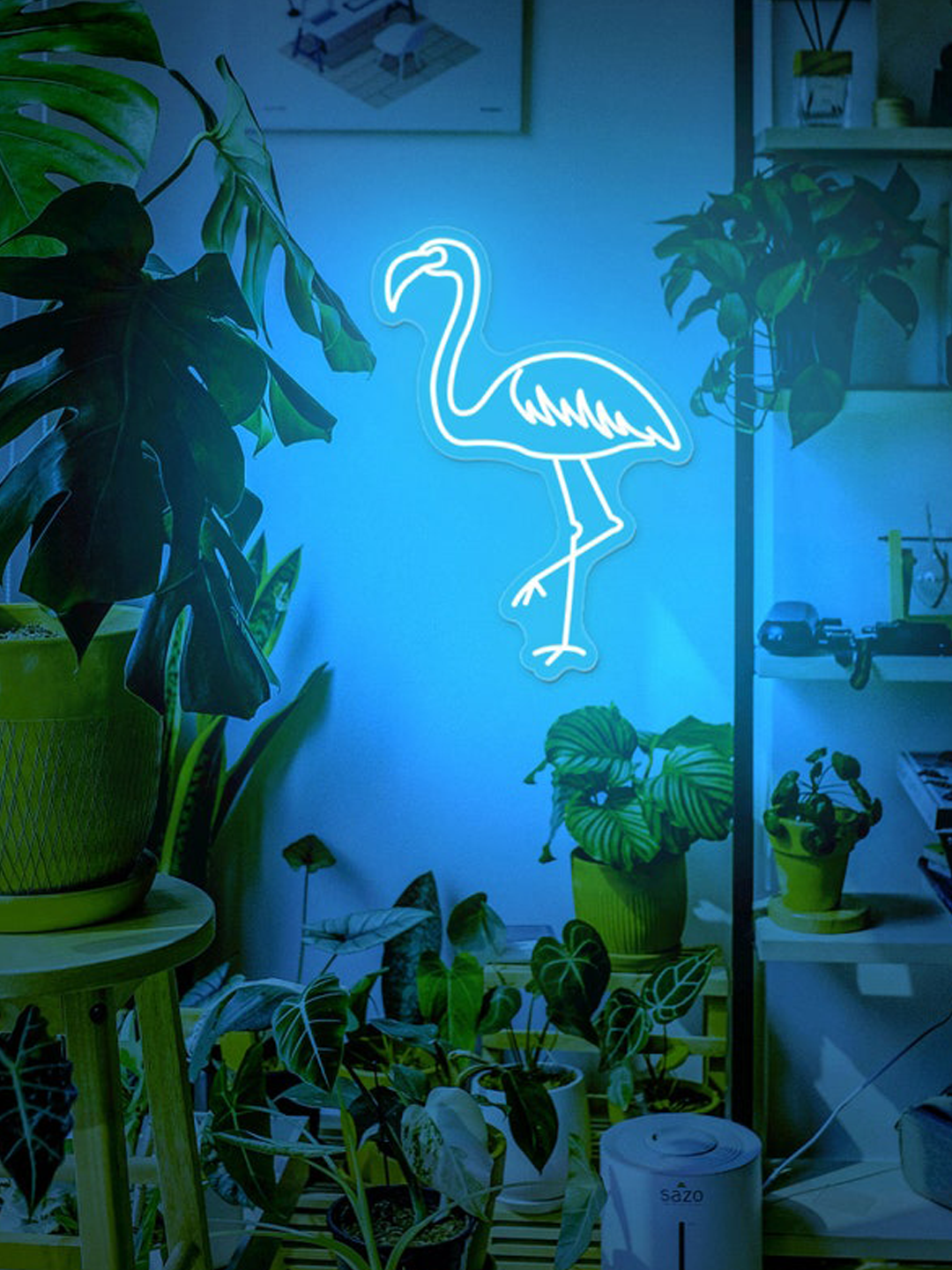 LED看板 動物 ネオン【２】フラミンゴ