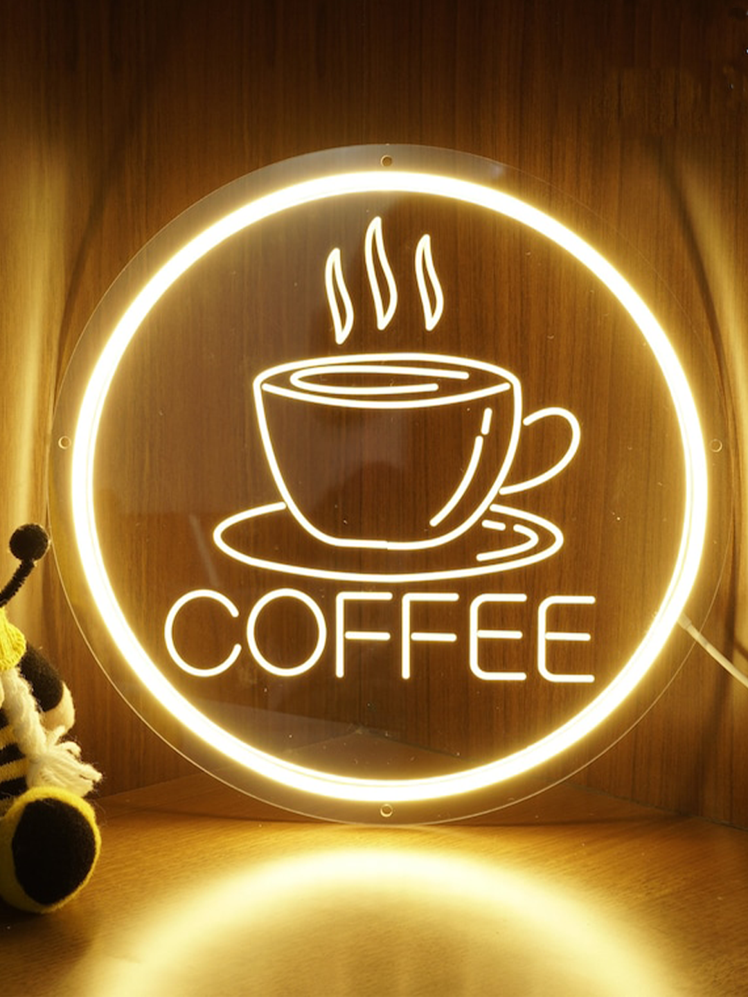 ネオンサイン coffee/カフェ/コーヒー LED看板 COFFEE ネオン【3】
