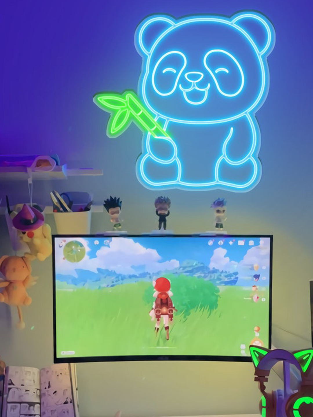 LED看板 動物 ネオン【８】パンダ